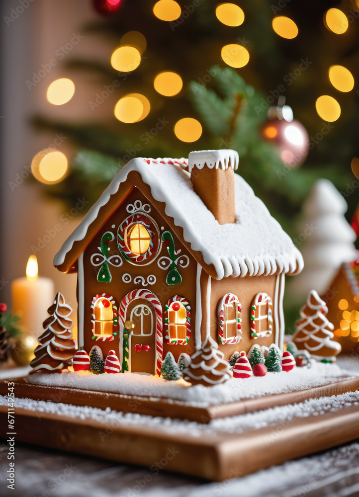 Photo of the Christmas Gibgerbread house cookies Photo of the Christmas Gibgerbread house cookies
