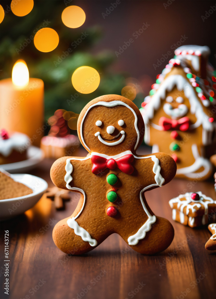 Photo of the Christmas Gibgerbread man cookies Photo of the Christmas Gibgerbread man cookies