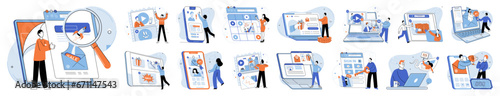 Email marketing vector illustration. Email marketing has become essential tool for businesses to reach their target audience The mailbox is virtual gateway for receiving marketing messages and news