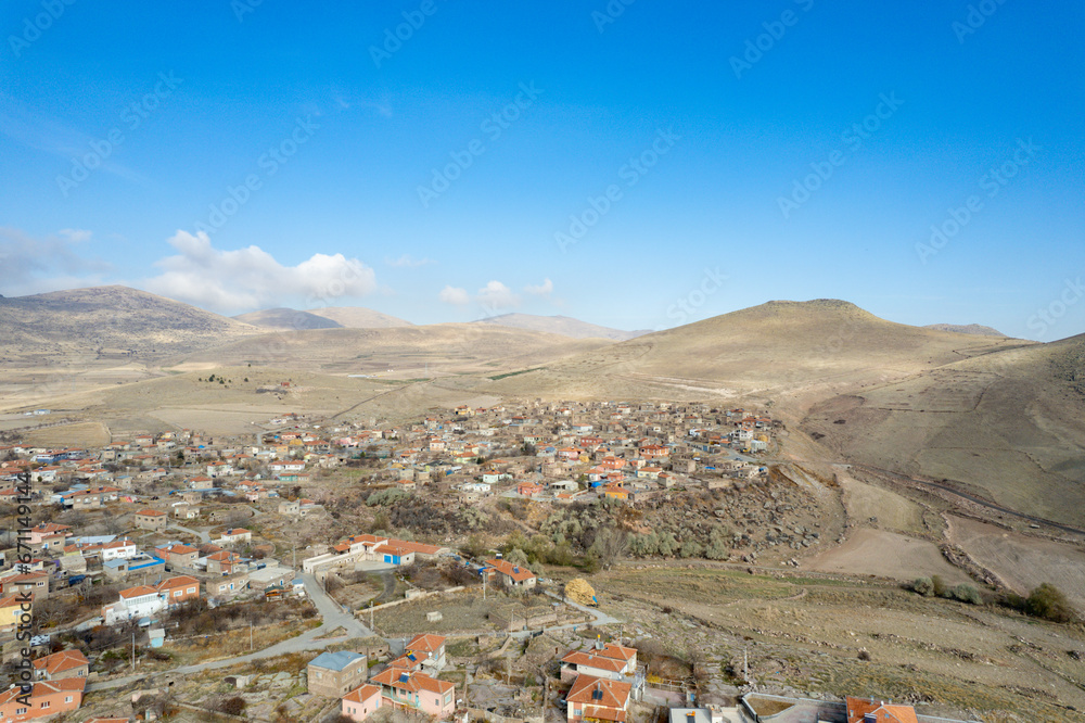 Fototapeta premium Cappadocia beautiful landscape in Turkey, Photo taken by Drone