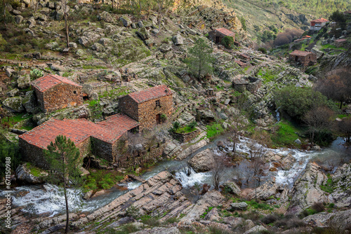 Old hydraulic mills in Penha Garcia. Portugal. photo