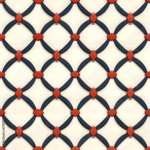 Pattern with floral grid pattern with abstract 