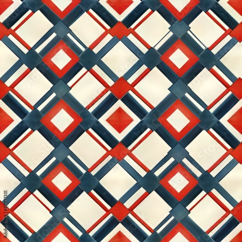 Pattern with floral grid pattern with abstract 