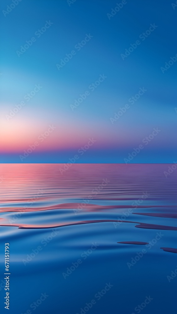 Obraz premium Sunset over the ocean wallpaper.