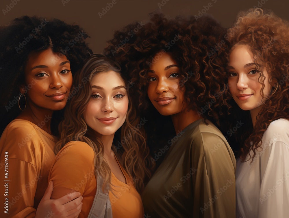 Obraz premium portrait of beautiful women