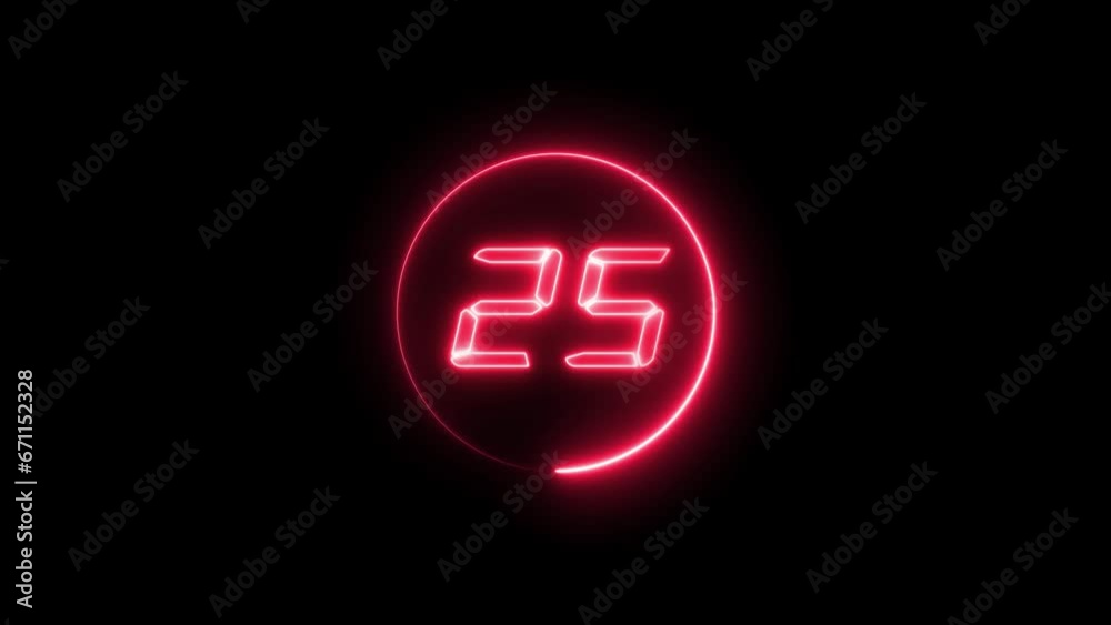 abstract glowing neon countdown timer number animation background 4k abstract glowing neon countdown timer number animation background 4k
