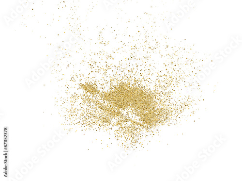 Gold Glitter Dust Transparent Background