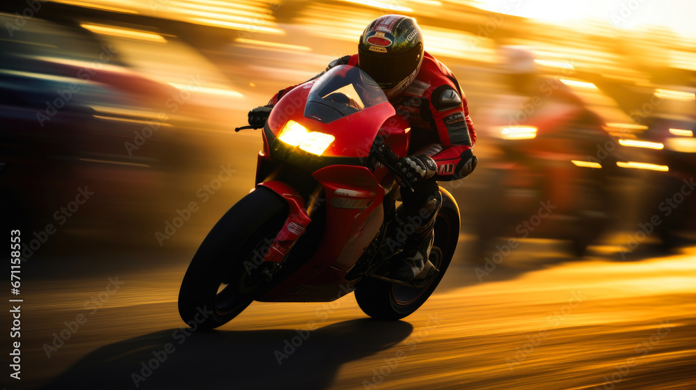 Speedway Blur: Motorcycle Racing Aesthetics