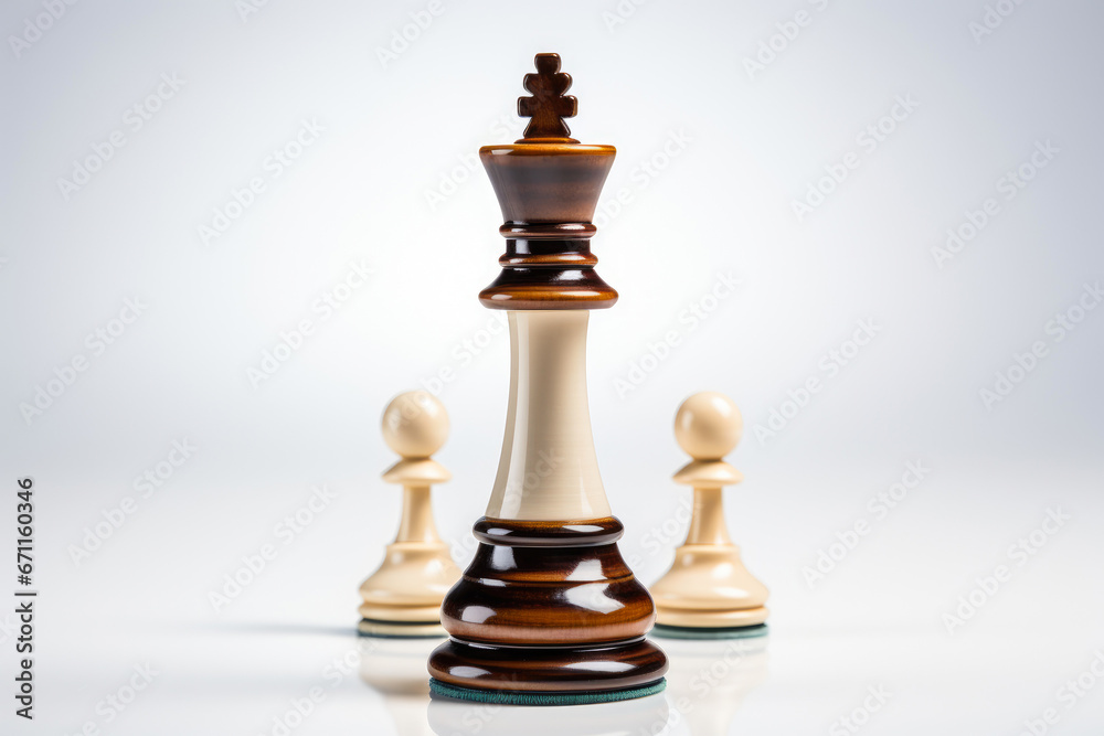 Chess Knight on a White Background Chess Knight on a White Background