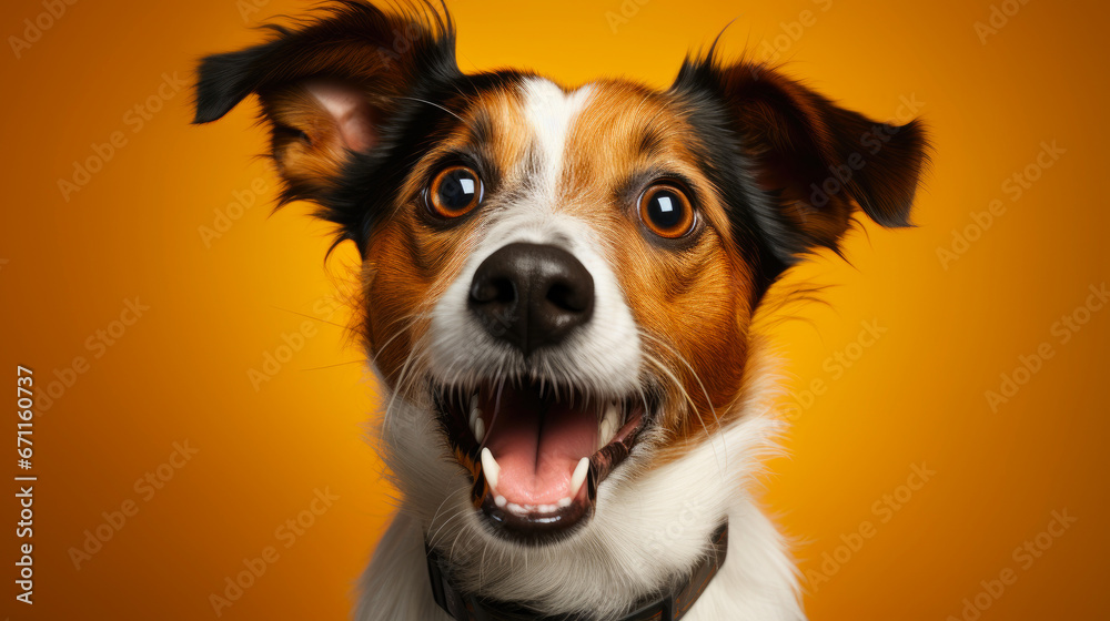 Joyful Jack Russell Terrier in Colorful Setting Joyful Jack Russell Terrier in Colorful Setting