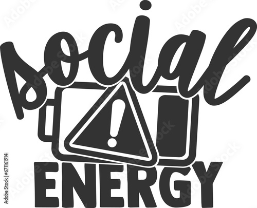 Social Energy - Introvert Illustration