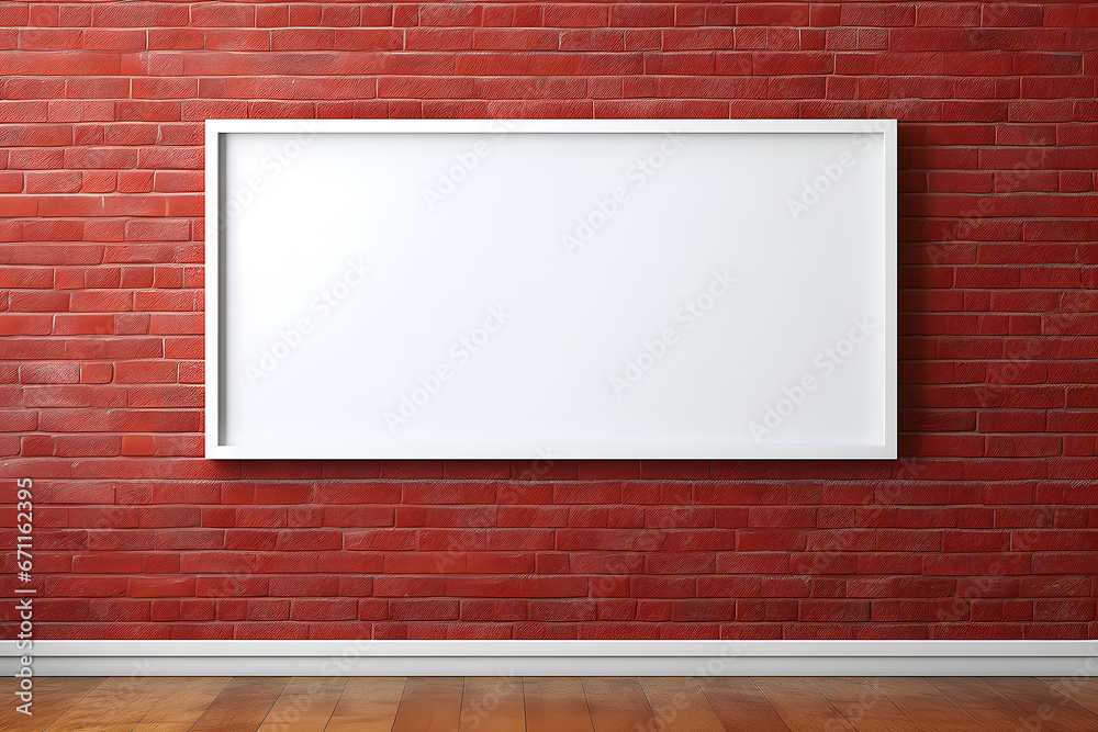 blank billboard on brick wall blank billboard on brick wall