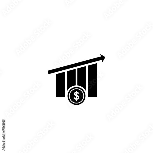 Budget diagram icon isolated on white background from economyandfinance collection photo