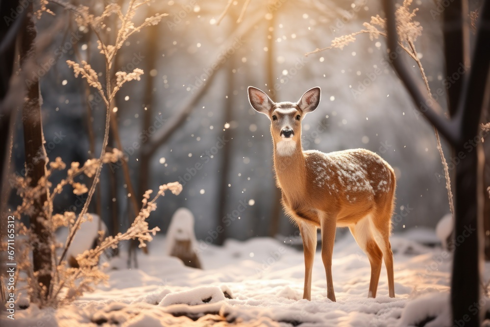 Wildlife in Winter - Generative AI Wildlife in Winter - Generative AI