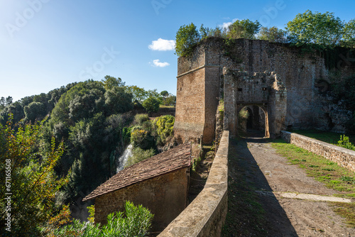 Scenic sight in Nepi, beautiful village in the province of Viterbo, Lazio, Italy. photo