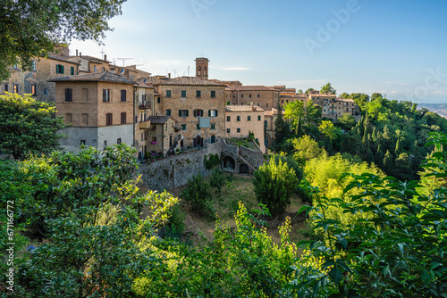 Scenic sight in the marvelous city of Volterra, in the province of Pisa, Tuscany, Italy. photo