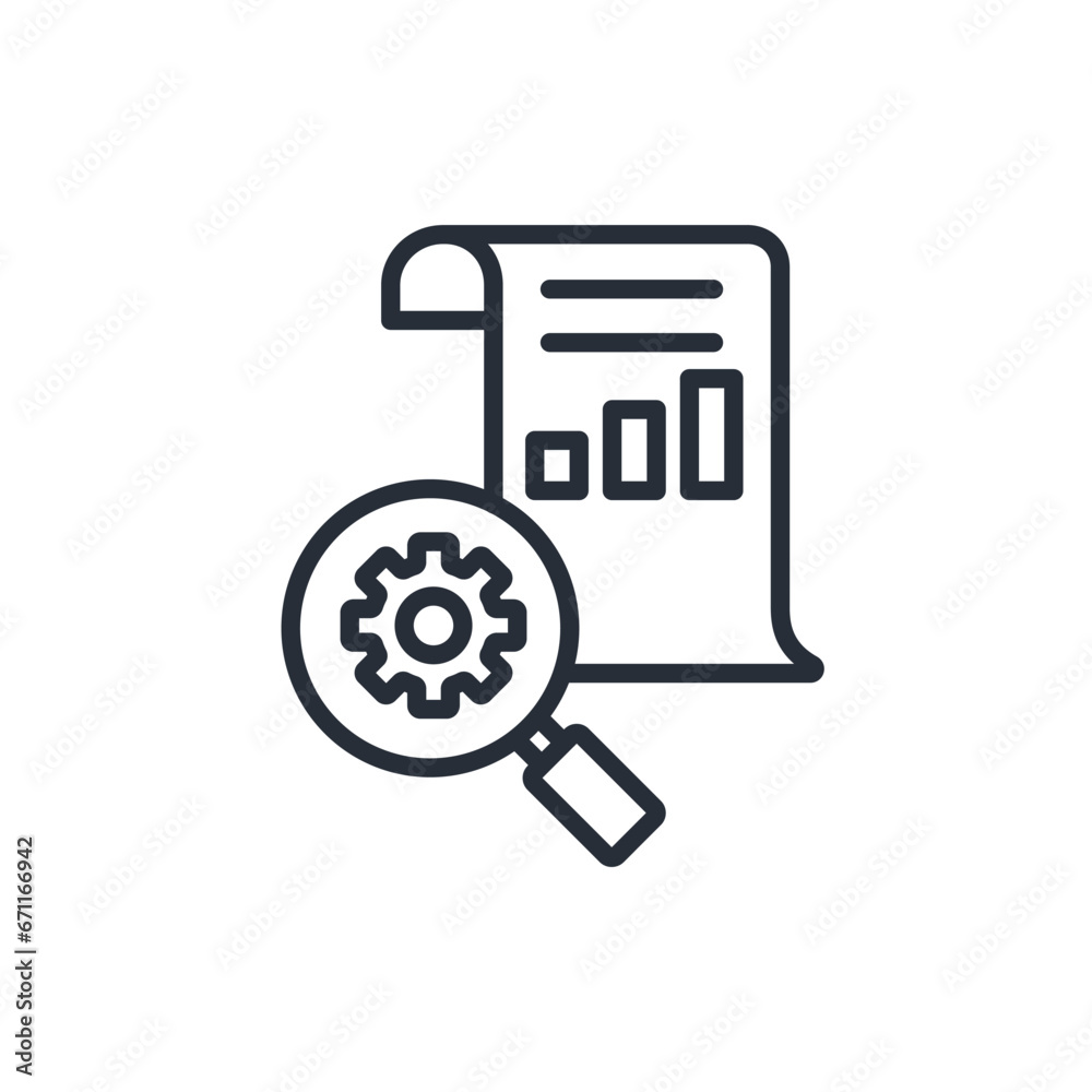 analysis icon. vector.Editable stroke.linear style sign for use web design,logo.Symbol illustration. analysis icon. vector.Editable stroke.linear style sign for use web design,logo.Symbol illustration.