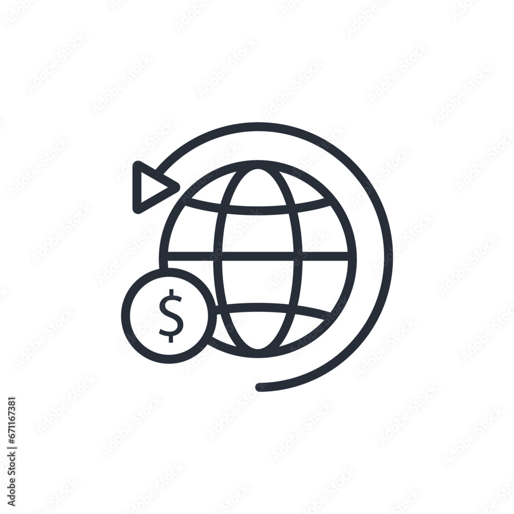 economy icon. vector.Editable stroke.linear style sign for use web design,logo.Symbol illustration. economy icon. vector.Editable stroke.linear style sign for use web design,logo.Symbol illustration.