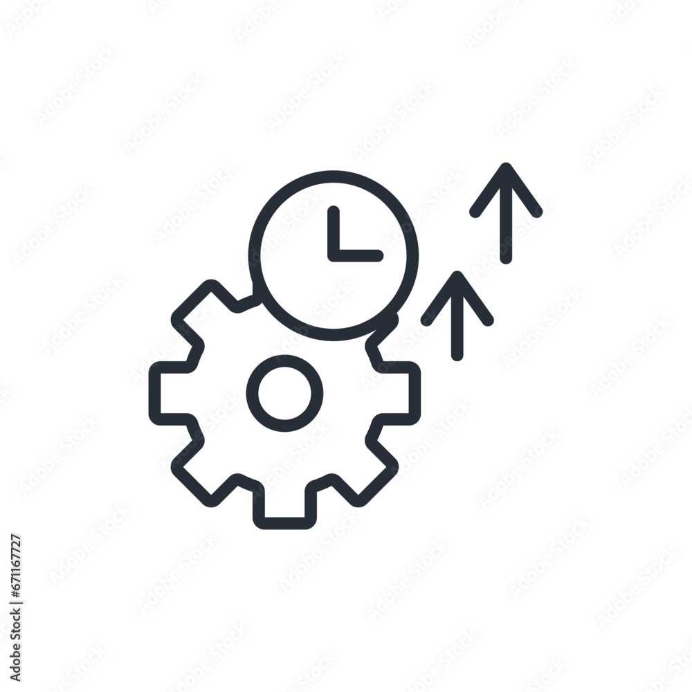 performance icon. vector.Editable stroke.linear style sign for use web design,logo.Symbol illustration.