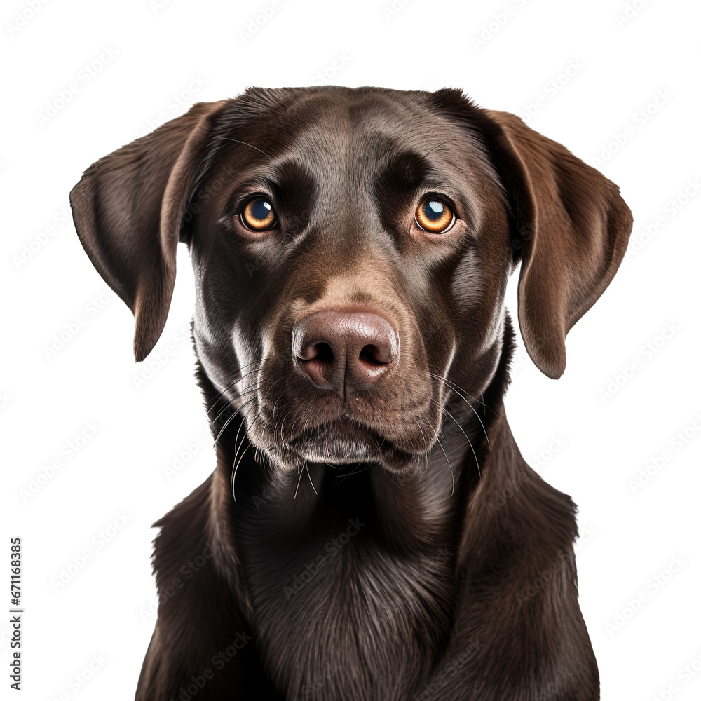 Fototapeta premium Labrador retriever dog isolated from background