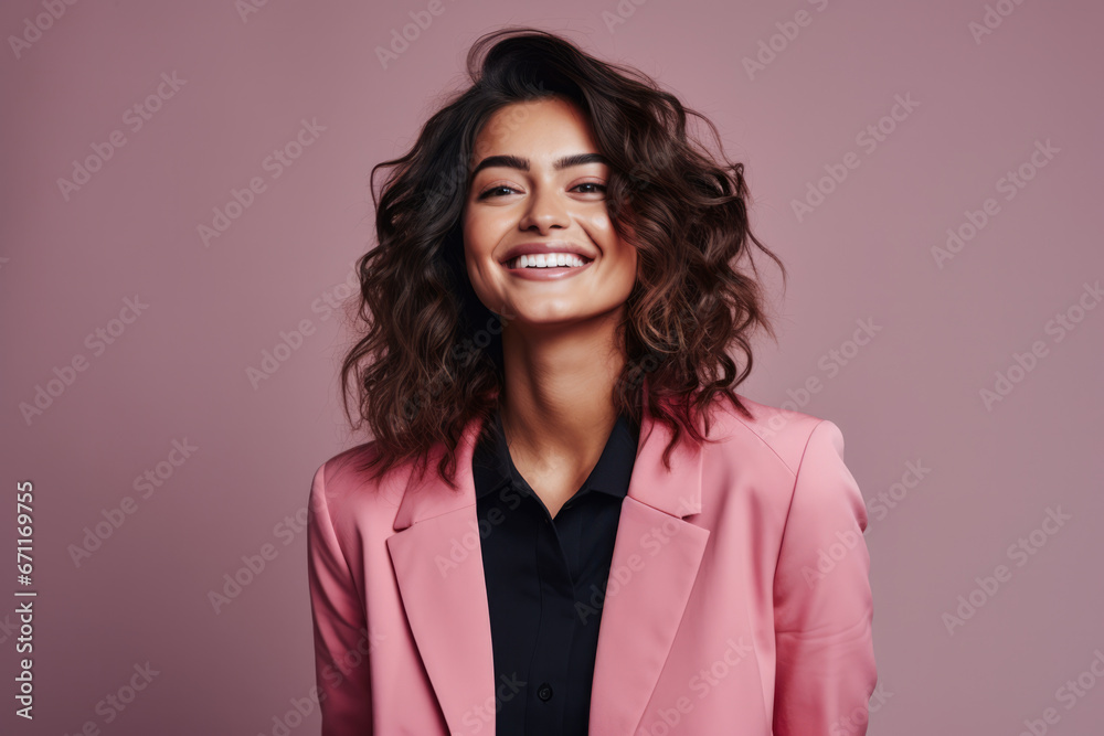 Portrait of a positive young woman Portrait of a positive young woman