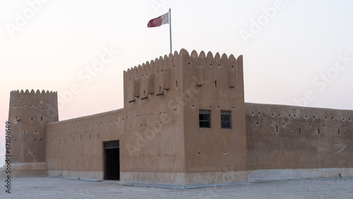 historical old Fort Zubarah (Al Zubara) in North East of Qatar photo