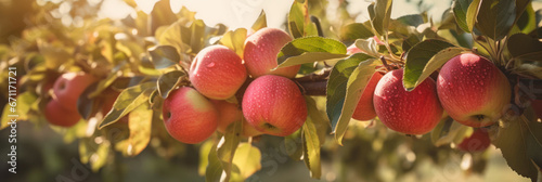 Fresh Apples on the Tree