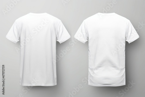 White t-shirt mock up front and back © Werckmeister