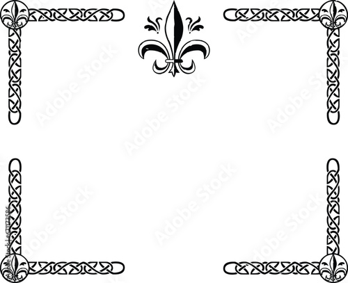 Fleur de Lis Medieval Frame