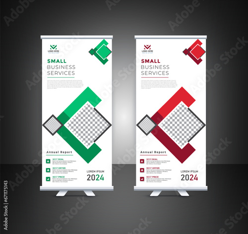 Professional roll up stand banner template design