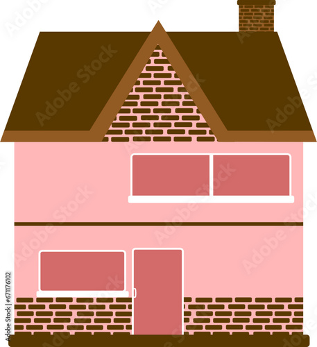 Residential house illustration