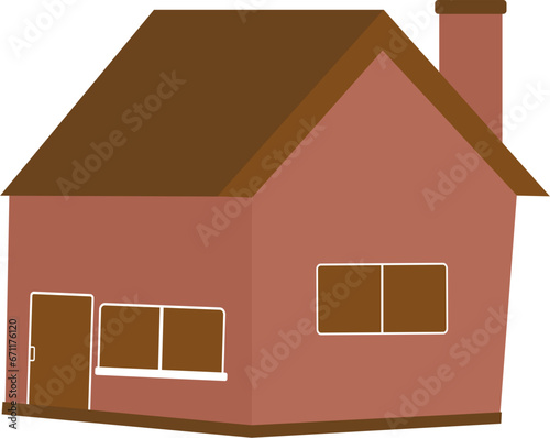 Residential house illustration
