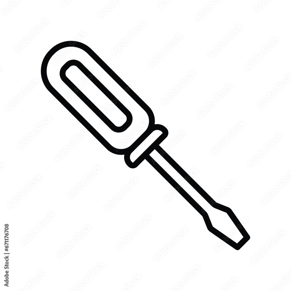 screwdriver icon vector design template simple and modern