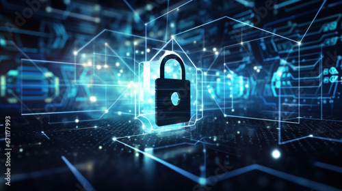 Cybersecurity, Data Privacy in the Digital Age in a Connected World, digital lock key