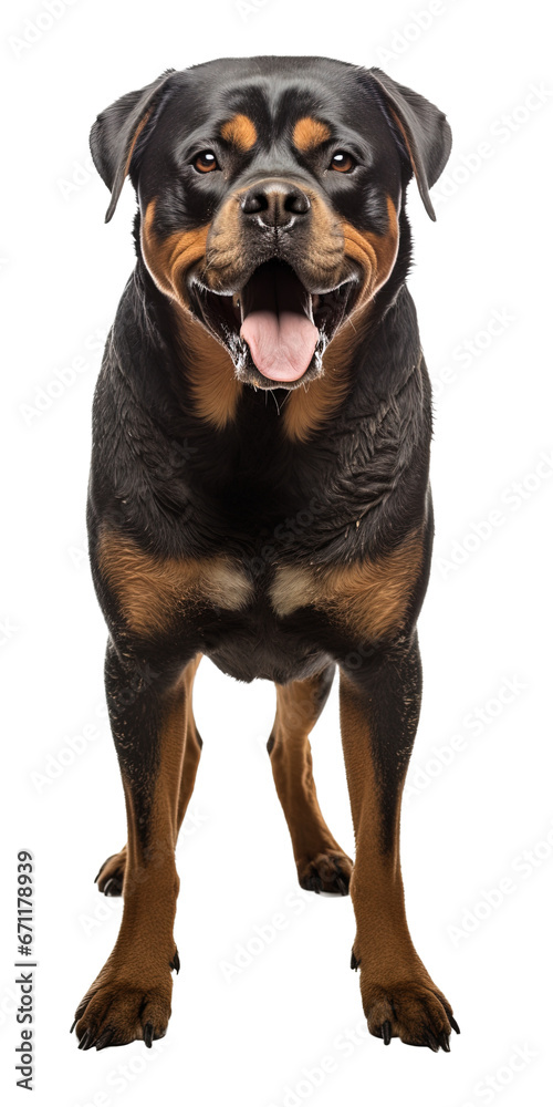 Rottweiler dog isolated from background