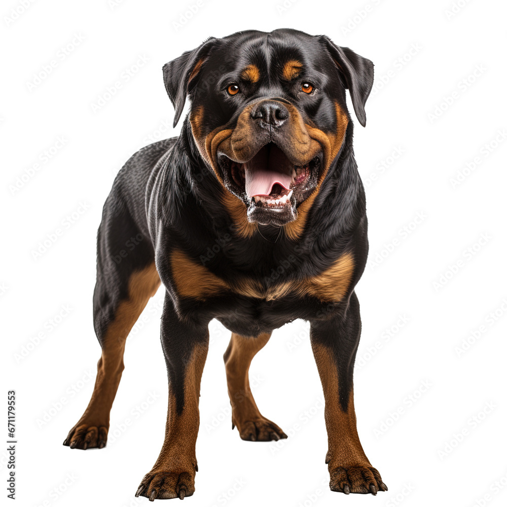 Obraz premium Rottweiler dog isolated from background