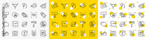 Outline Info, Stress and Dog leash line icons pack for web with Paint roller, Voice wave, Usb flash line icon. Shoulder strap, Genders, Talk bubble pictogram icon. Consulting business. Vector