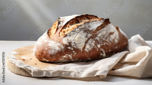 Italian Bread on White Background - Hight Quality Details 