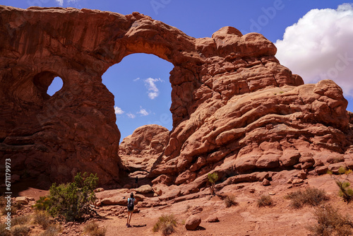 The Arches National Park   Moab  Utah 