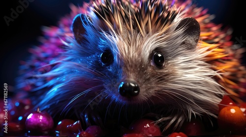 Enraged Hedgehog. A Vigilant and Prickly Creature