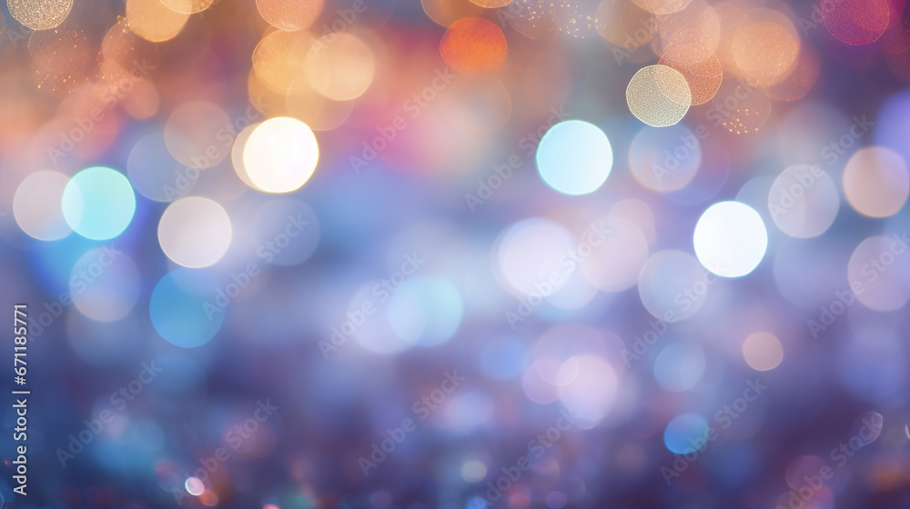 defocused christmas abstract background with bokeh