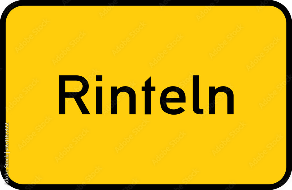City sign of Rinteln - Ortsschild von Rinteln City sign of Rinteln - Ortsschild von Rinteln