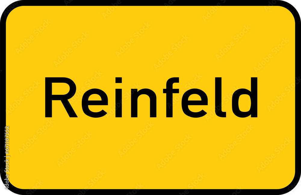 City sign of Reinfeld - Ortsschild von Reinfeld City sign of Reinfeld - Ortsschild von Reinfeld