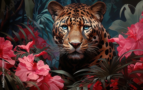 Tiger Illustrated Portrait Masterpiece