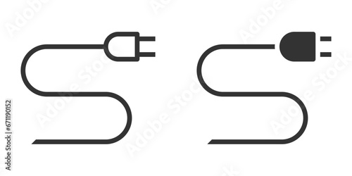 Фотография Electric plug icon. Vector illustration