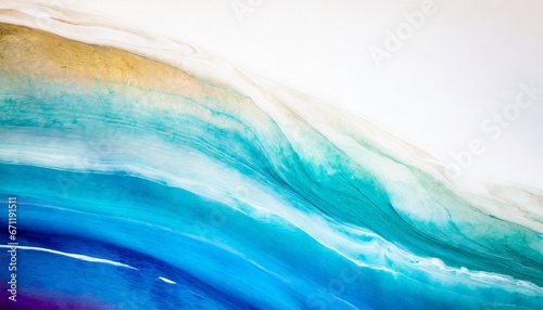 Blue and white abstract waves design template illustration