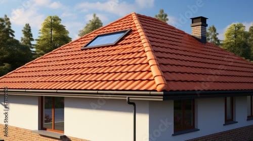 New roof, in sandwich panel similar to the tile, more beautiful
