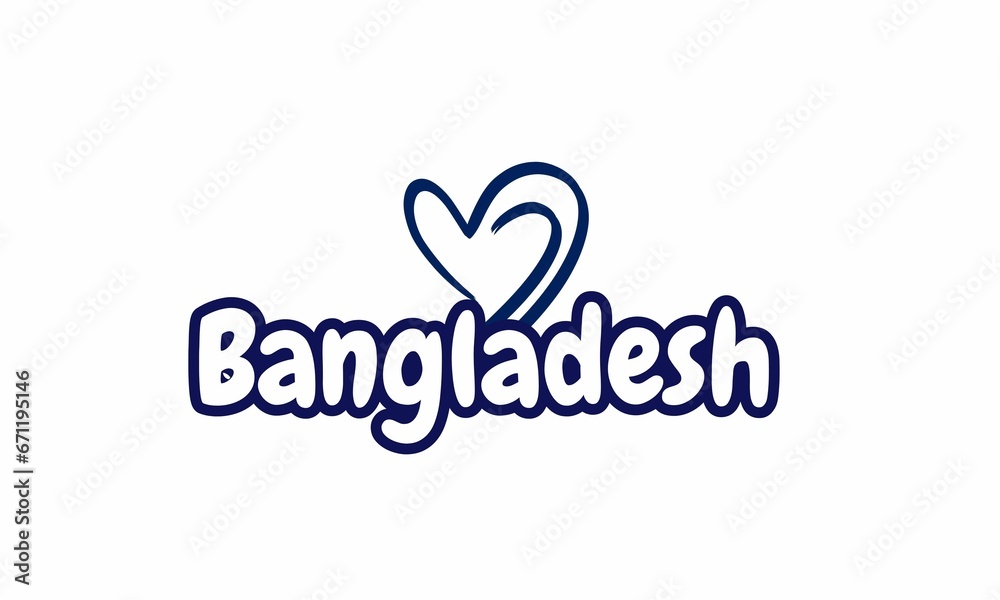A heart-shaped design of Bangladesh creatively symbolizes love for the country, fostering a strong sense of patriotism and unity.
