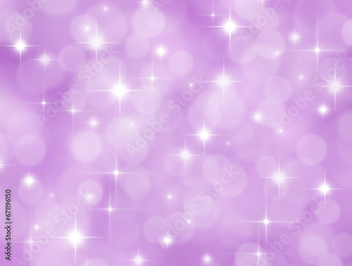 Abstract lilac background with boke effect and stars © Светлана Ильева