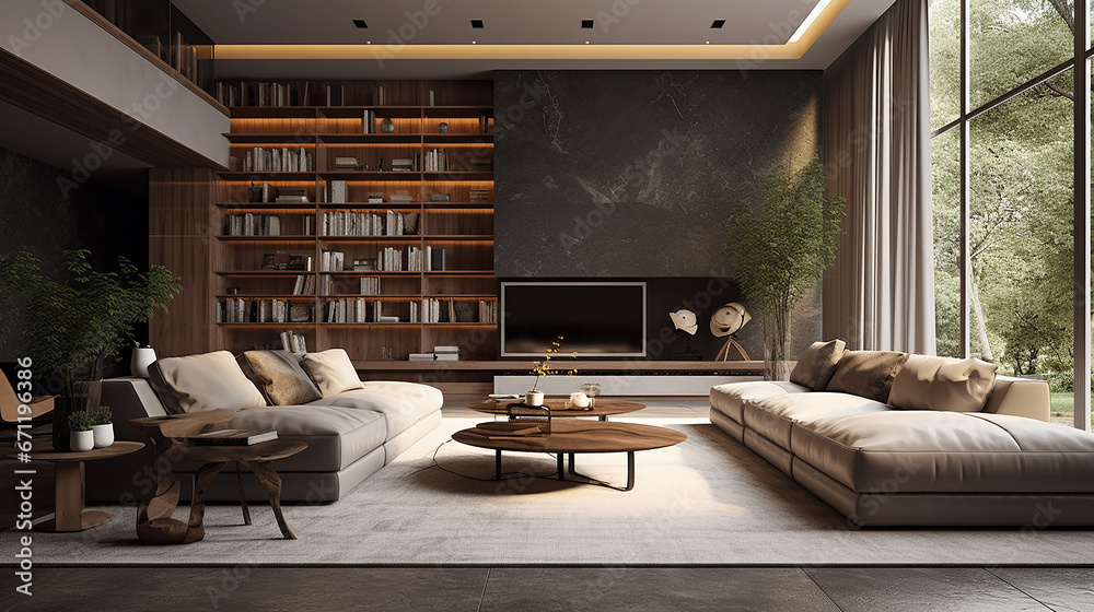 Fototapeta premium interior modern living room concept 